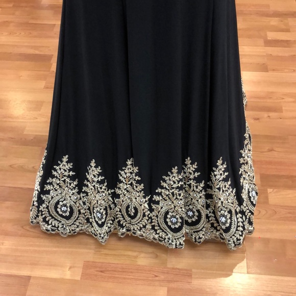 Black prom dress with rhinestones - Picture 3 of 8